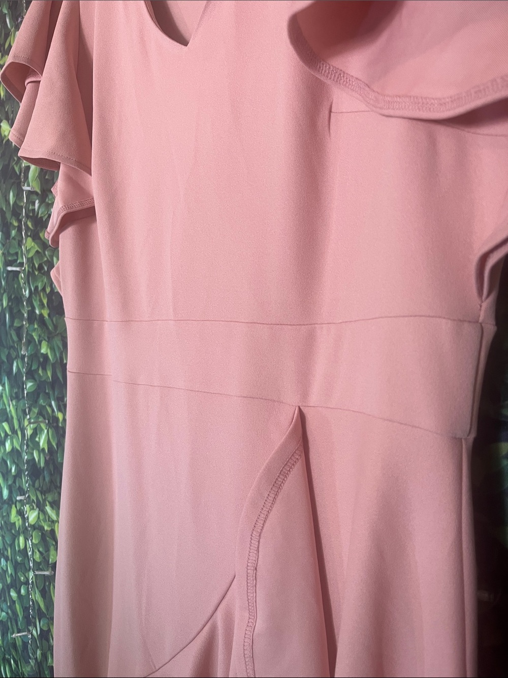 Miusol Dusty Pink High-Low Ruffle Midi Dress - Picture 6 of 11